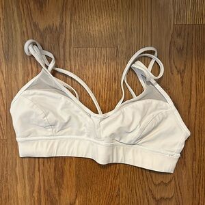 Lululemon bra white size 4 with cute mesh detail